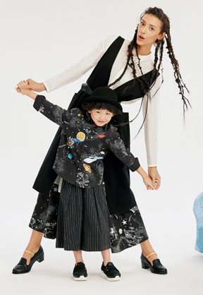 小食梦兽童装秋冬粉蓝开衫