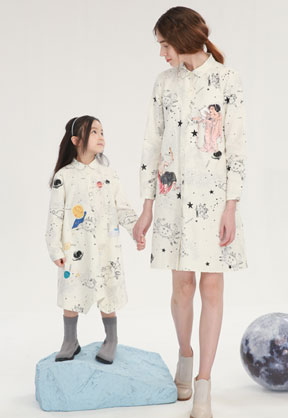 小食梦兽童装秋冬粉蓝开衫