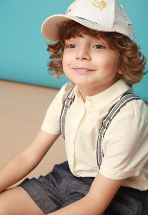 小食梦兽童装秋冬粉蓝开衫