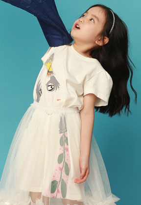 小食梦兽童装秋冬粉蓝开衫